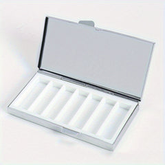 Highway Sunset Pattern Rectangular Medicine Box 7 Compartment Pill Box