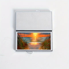 Seaside Sunset Pattern Printed Medicine Box 7 Compartment Pill Box