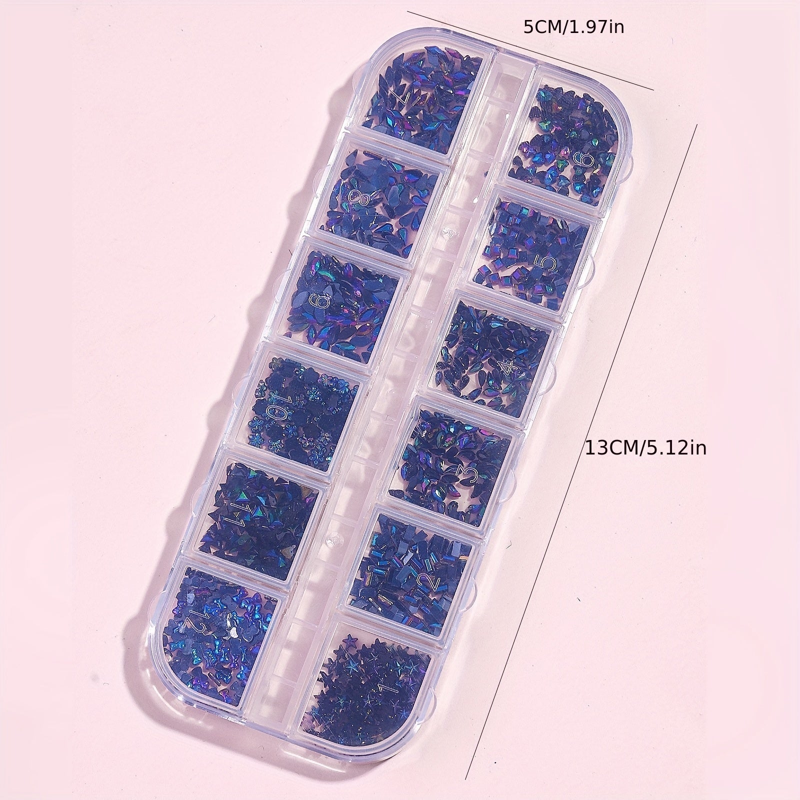 Colorful Nail Rhinestones Glass AB Crystal Kit