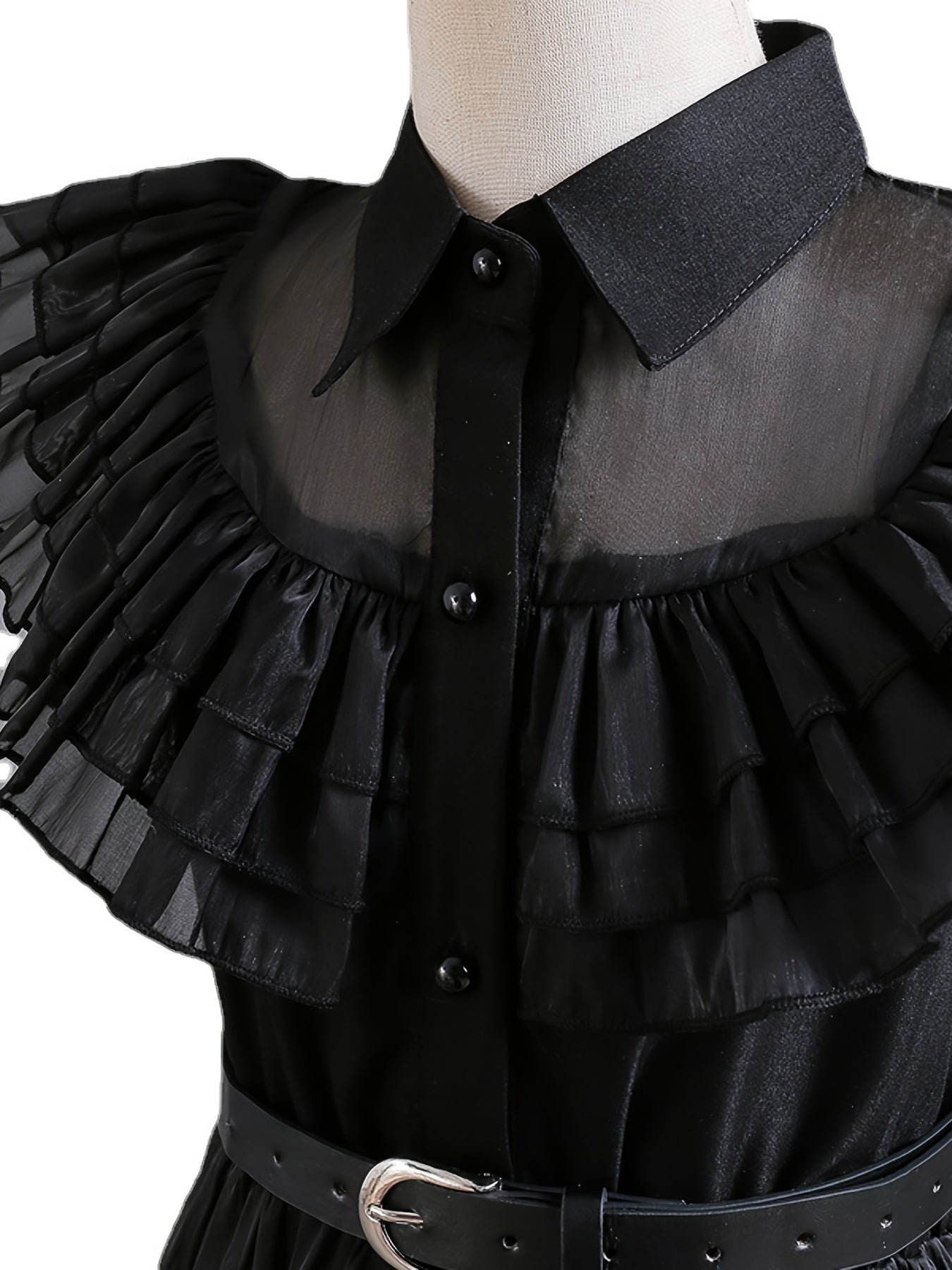 Girl's Layered Mesh Dress Cosplay Costume for Halloween