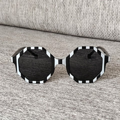 Teen Striped Frame Sun Protection Sunglasses