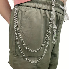 Gothic Skull Metal Waist Chain Layer Pants Chain