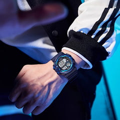 Boys' Digital Watch Alarm Luminous Display IPX7 TPU Strap Running Camping