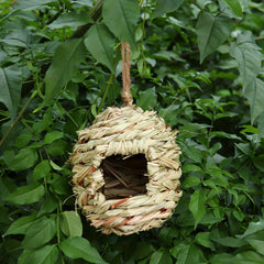 Hanging Woven Bird House for Yard Garden Decoration