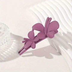 Frosted Butterfly Hair Clip Vintage Barrette Women Hair Accessories