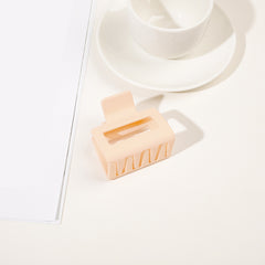 Matte Rectangle Small Hair Claw Clips