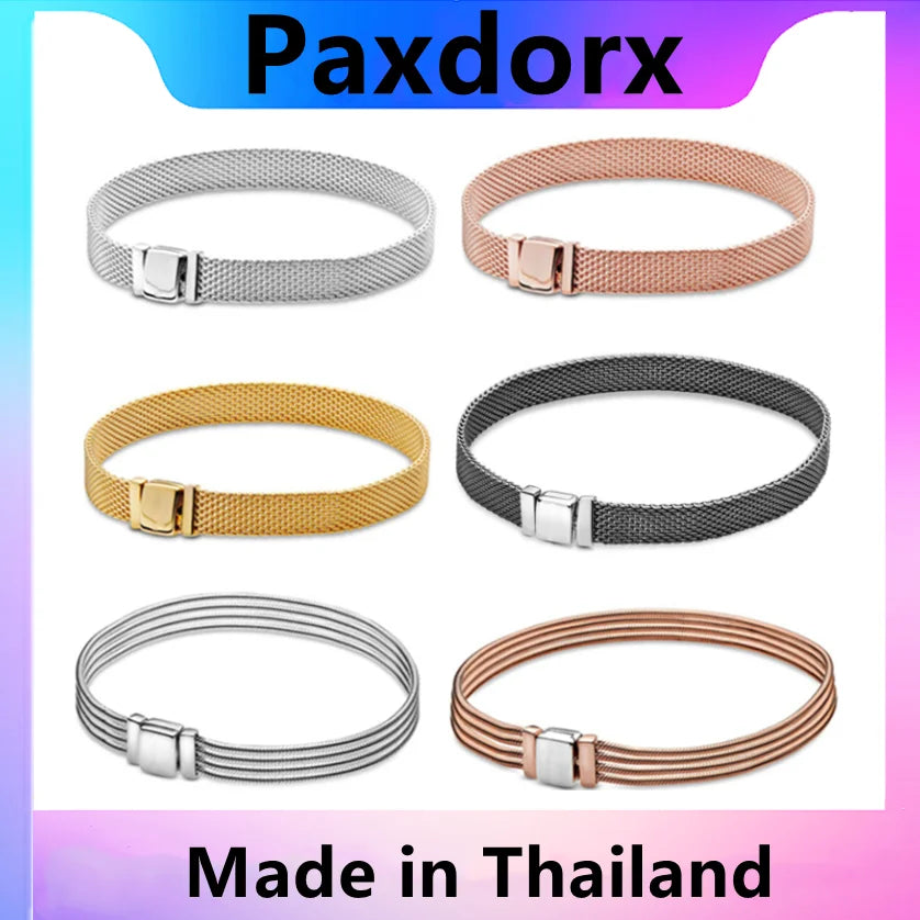 Reflexions Mesh Bracelet Sterling Silver S925