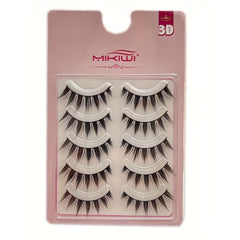 Wispy Anime False Eyelashes Natural Look Fluffy 3D Doll Eyelashes
