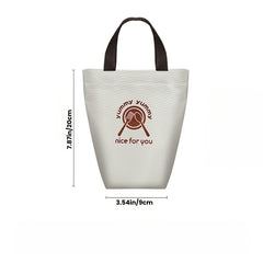 Insulated Lunch Bag Oxford Cloth Portable Bento Box Tote