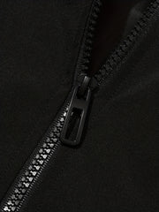 Men's Stand Collar Zip Up Windbreaker Jacket for Outdoor Activities