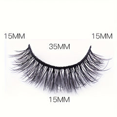14 Pairs Natural Fluffy False Eyelashes Soft D Curl