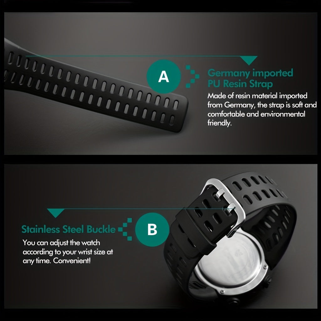 Men's Chronograph Electronic Watch Outdoor Sports Alarm Clock