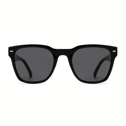 OUWEN Square Polarized Sunglasses Men Women Retro Sun Glasses VF2223