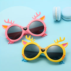 Cartoon Deer Silicone Polarized Sunglasses Sun Protection