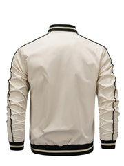 Men's Patchwork Jacket Baseball Large Size Loose Jacket