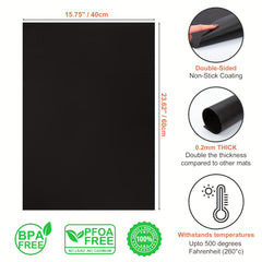 Non Stick Oven Liners Large Heavy Duty Mats Reusable Liner for Ovens Grills