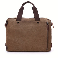 Canvas Laptop Bag with Laptop Compartment & Adjustable Shoulder Strap