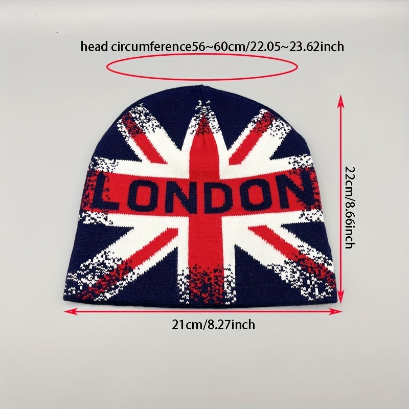 British Flag Beanie Hat Autumn Winter Street Warm Hat