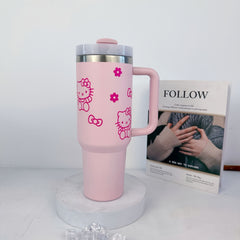 HelloKitty 40oz Stainless Steel Insulated Water Cup Coffee Mug