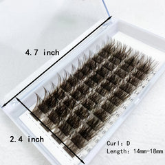 Brown 14 16 18 Lash Clusters DIY Eyelash Extensions D Curl