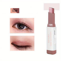 Long Lasting Two Tone Gradient Eyeshadow Stick for Women Waterproof