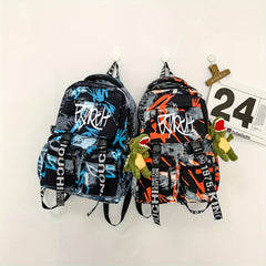 Large Capacity Functional Shoulder Backpack Multiple Pocket Student Bag