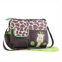Stylish Cartoon Pattern Mommy Bag Large Capacity Multifunctional