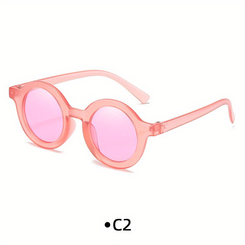 Round Frame Sunglasses for Girls Boys Kids Baby