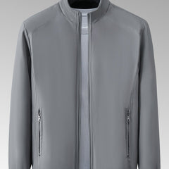 Men's Lightweight Windbreaker Jacket Stand Collar Zip Up Coat