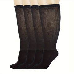 Bamboo Fibre Diabetic Calf Socks for Blood Circulation