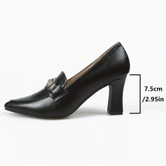 Women's Pointed Toe Court Pumps High Heels Office Work Dress Shoes