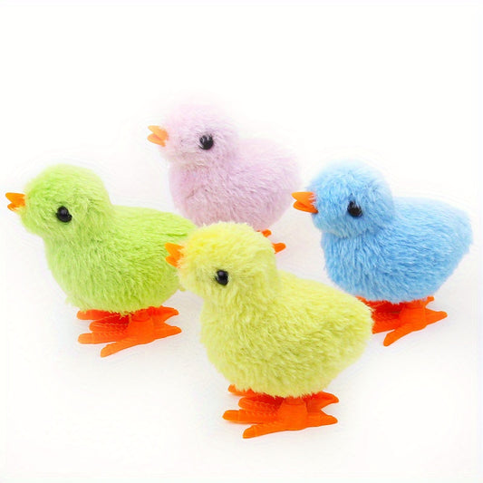 4pcs Jumping Chicken Plush Toy for Kids Play