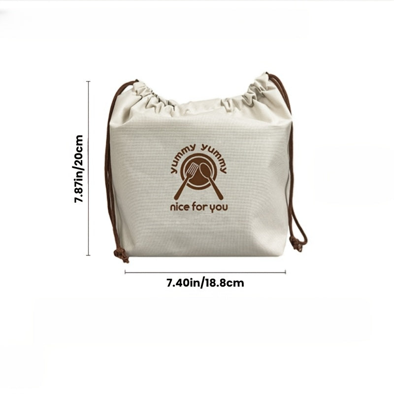 Insulated Lunch Bag Oxford Cloth Portable Bento Box Tote