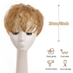 Fluffy Curly Hair Topper Synthetic Toupee Hairpiece Cover Increase Volume