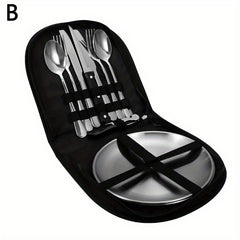 10pcs Stainless Steel Camping Cooking Utensils Set