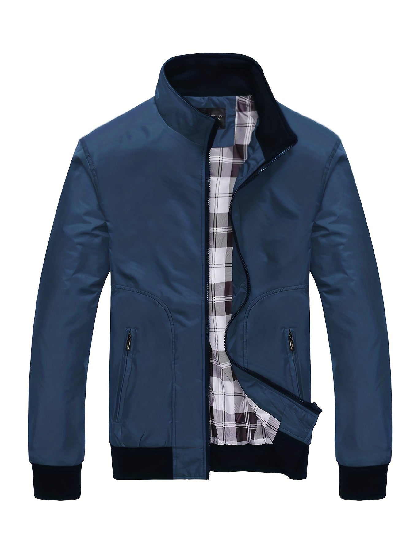 Men's Zip-Up Sports Jacket with Pockets