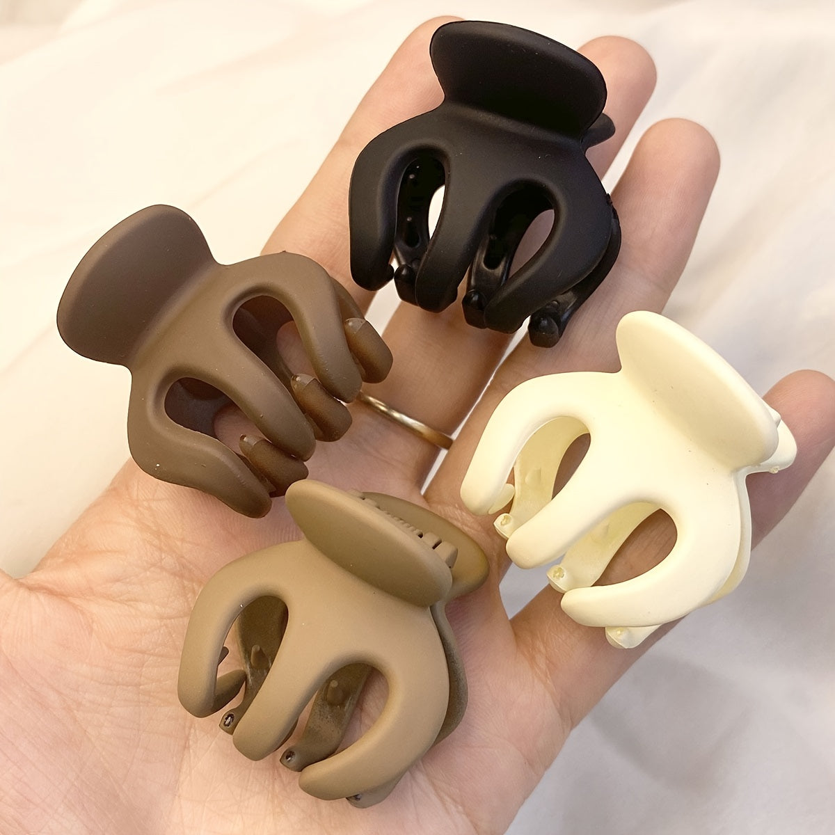 Matte Solid Hair Claw Clip Non Slip Strong Hold Grip Hair Jaw Clip