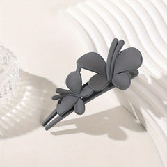 Frosted Butterfly Hair Clip Vintage Barrette Women Hair Accessories