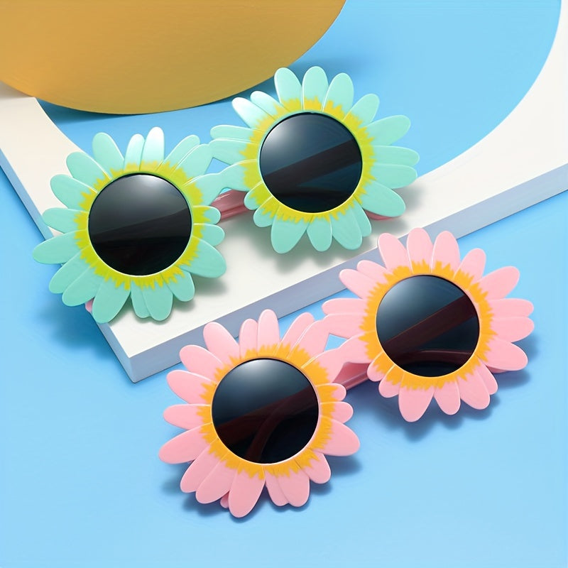 Kids Daisy Frame Sunglasses Sun Protection Accessory