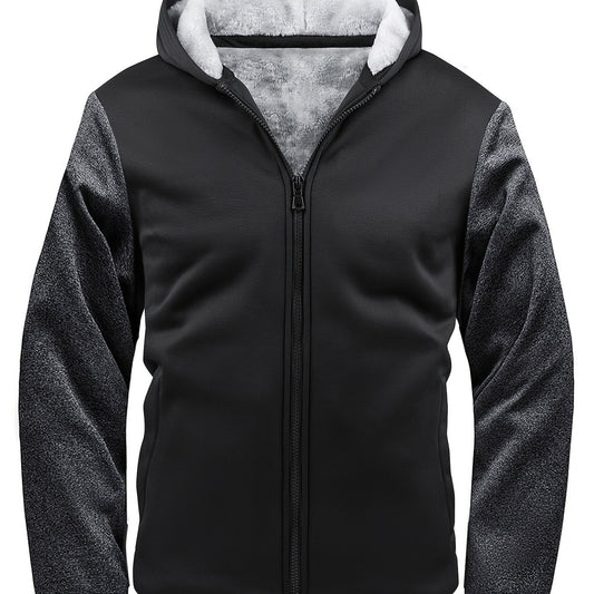 Men's Zip Fleece Hoodie Winter Jacket