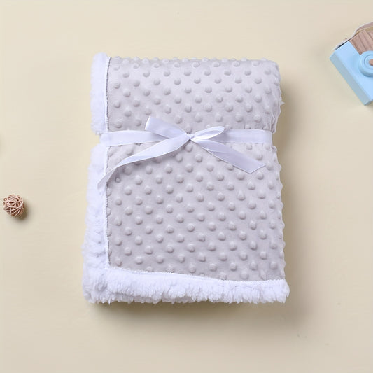 Thickened Baby Blanket Bean Velvet Touch Blanket - 0-1 Year Old