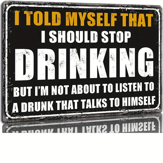 Funny Beer Alcohol Sign Metal Tin Sign Home Bar Decor Man Cave Vintage Bar Signs