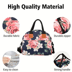 Women's 10L Lunch Bag Insulated Cooler Large Capacity Adjustable Strap