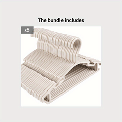 9pcs Khaki Hangers for Infants and Toddlers Newborn Clothes Hanging Racks