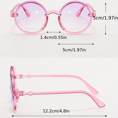 2pcs Y2K Smile Face Sunglasses for Party and Travel
