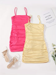 2pcs Bodycon Cami Dress Set Casual for Spring & Summer Women
