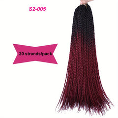 8 Cm Senegalese Twist Hair Crochet Braids Extensions 20 Strands