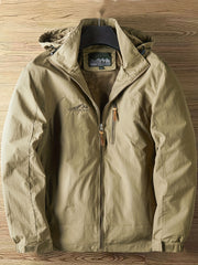 Men's Lightweight Hooded Windbreaker Jacket for Spring Fall