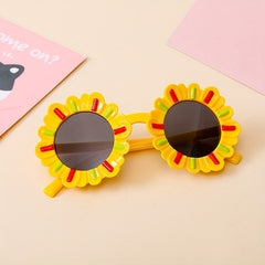 Kids Flower Sunglasses UV Protection For Party