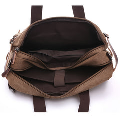 Canvas Laptop Bag with Laptop Compartment & Adjustable Shoulder Strap